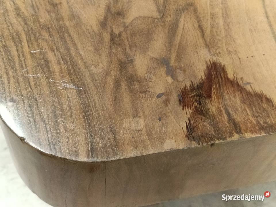 stół art deco modern do salonu rozkładany orzech