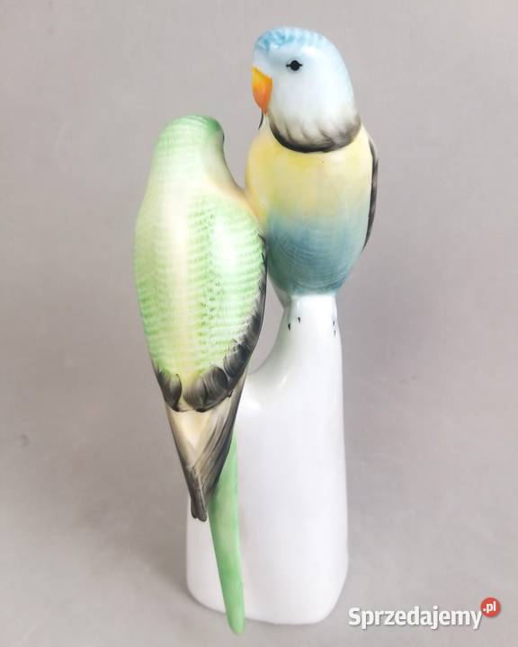 Papużki faliste zielone Hollohaza papugi Węgry Bronisze