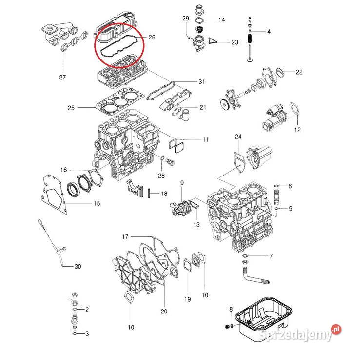 Uszczelka Pokrywy Zaworów 40109194 LS Tractor