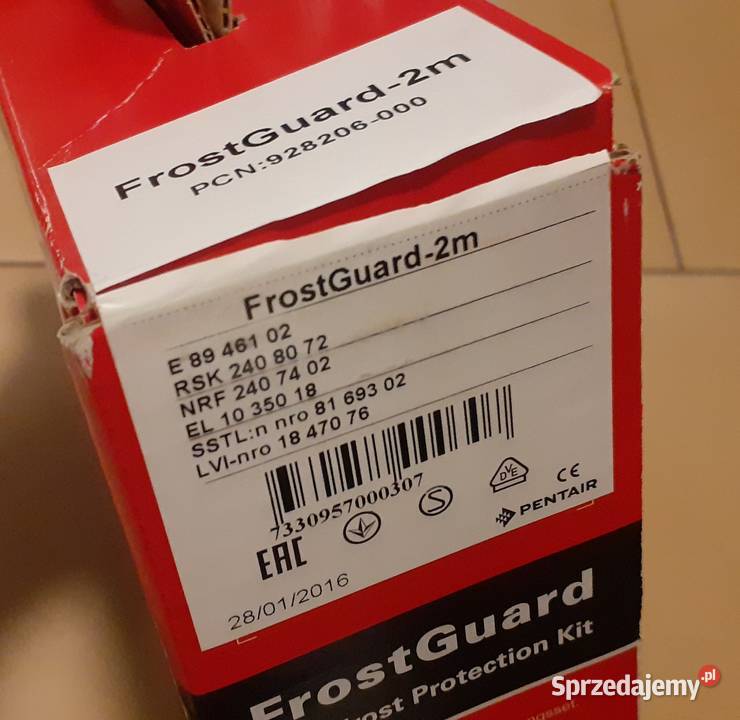 Kabel grzejny Raychem Frostguard 2m taśma Elektryka i akcesoria Libiąż