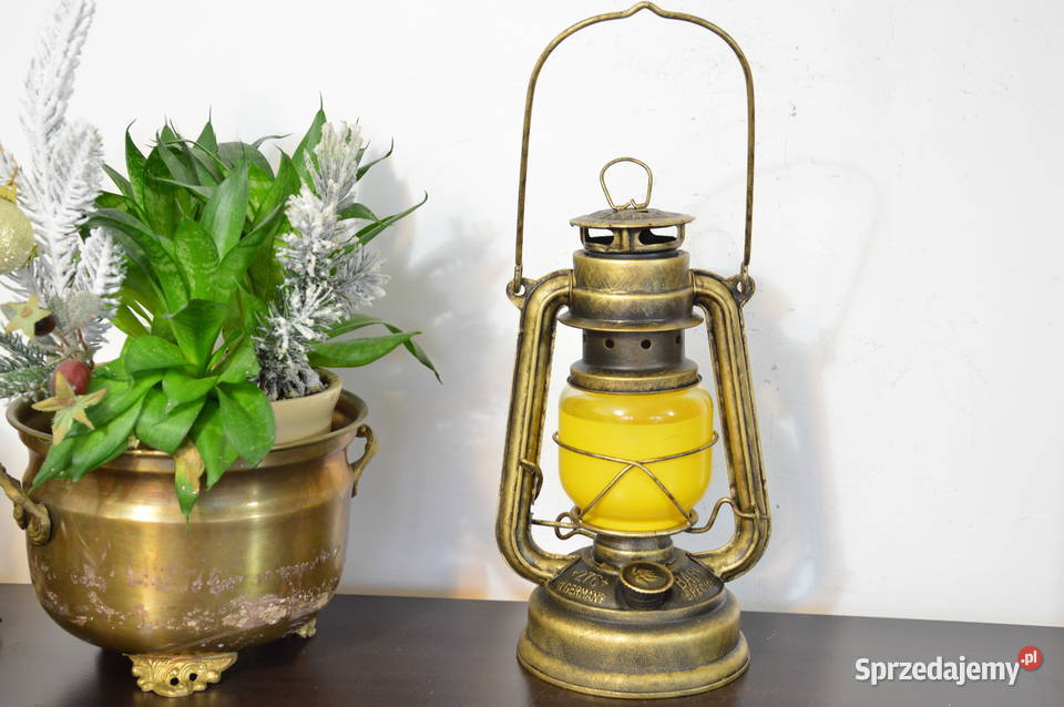 metalowa LAMPA NAFTOWA niemiecka ogrodowa Jastrzębie-Zdrój