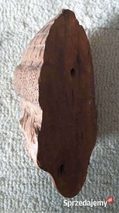 Głowa mężczyzny płaskorzeźba drewniana Warszawa