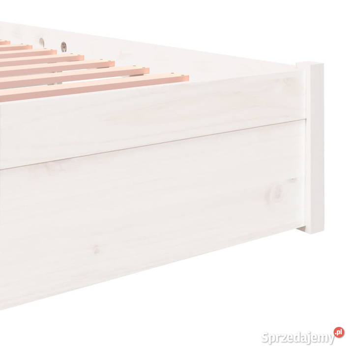 Rama łóżka biała lite drewno 160 x 200 WM814960 Warszawa sprzedam