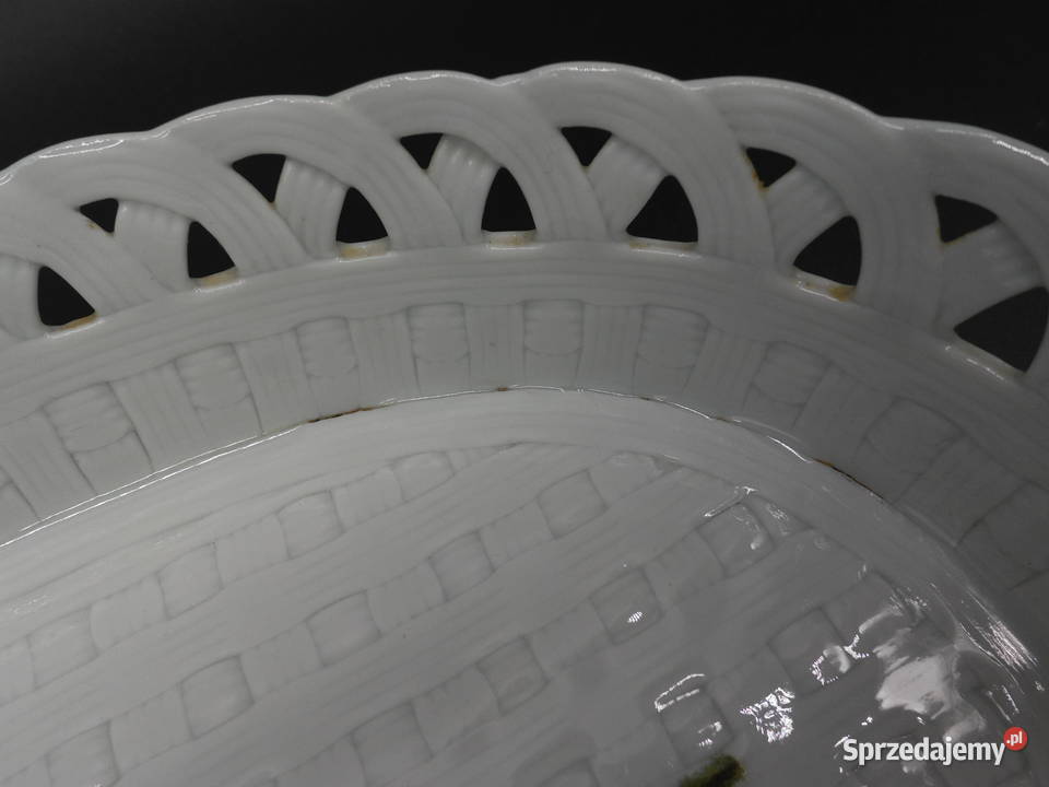 Ażurowa Patera Koszyk Porcelanowy ROMANTIC