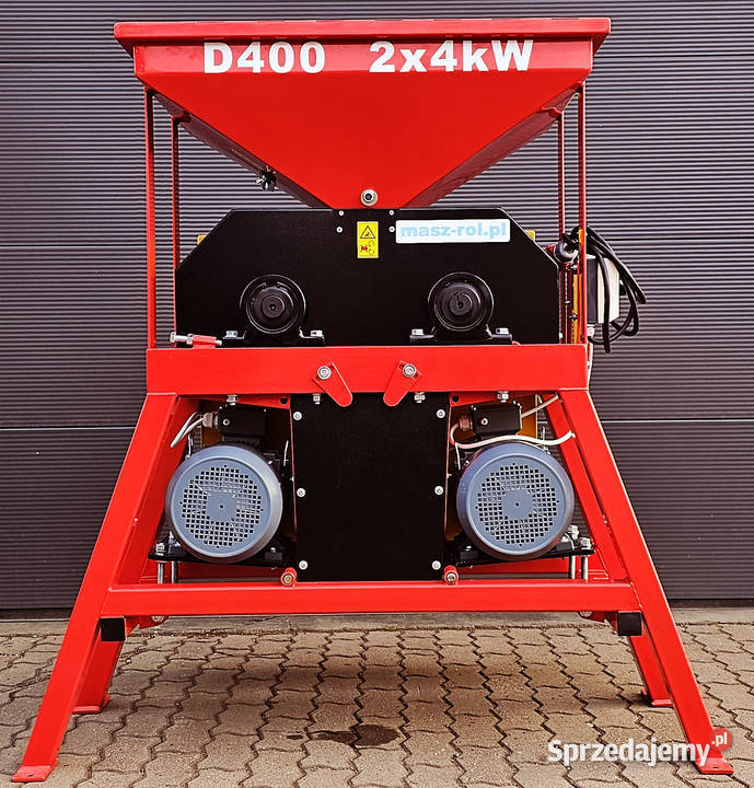 Gniotownik dwusilnikowy 400300 2x 4kW MaszRol Rogóźno