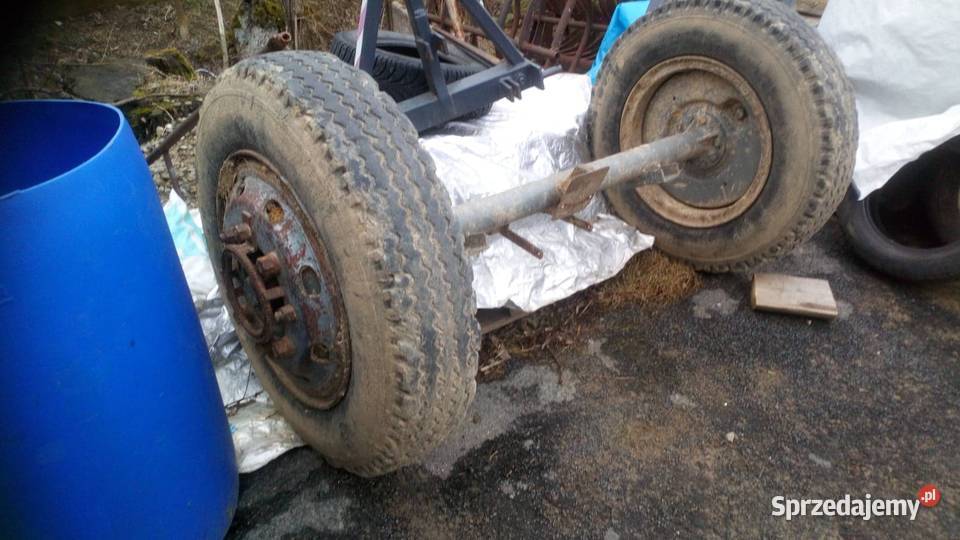 Oś z hamulcem i kołami R20 Dębica