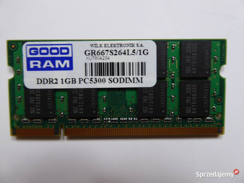 Sprzedam 2 pamięci do laptopa SODIMM 1GB Bielsko-Biała