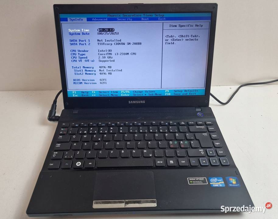 Laptop Samsung Hoyr6yk NP300V3A i3 133 HDMI