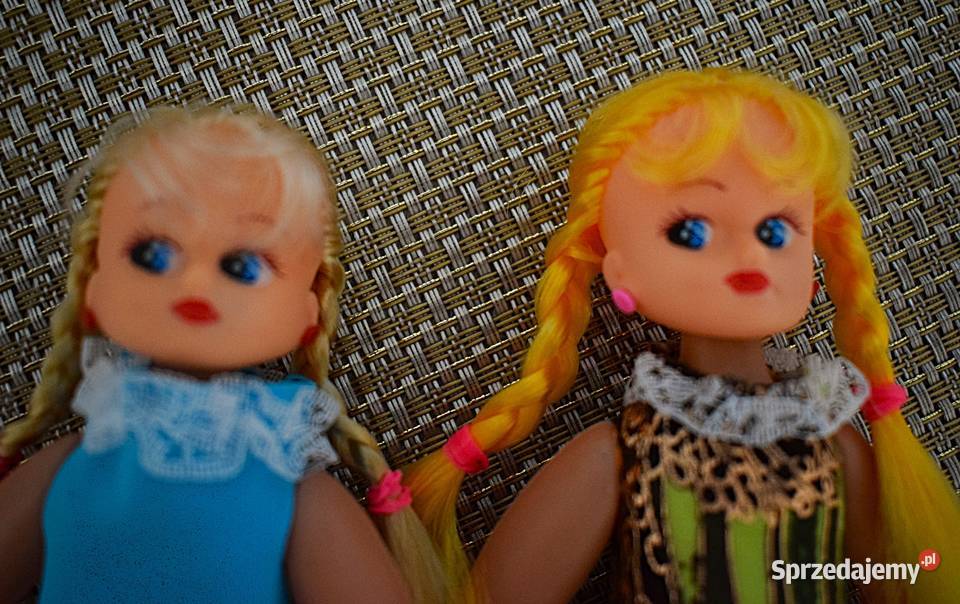 Dwie małe lalki z przed lat nieużywane Chełmno sprzedam