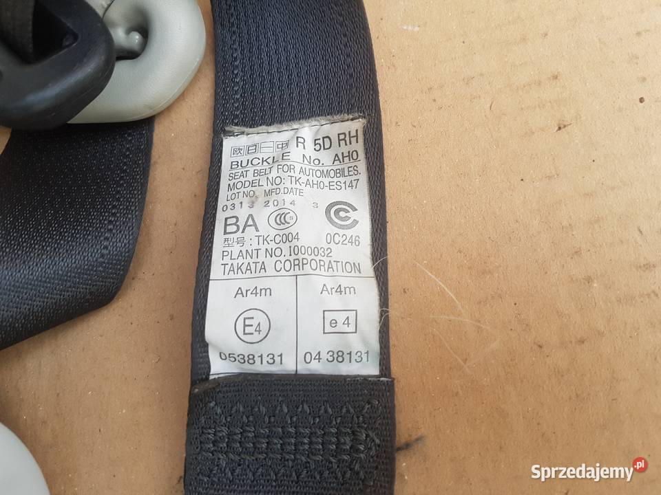 Subaru Outback IV BR pasy bezpieczeństwa tył pas dolnośląskie Legnica