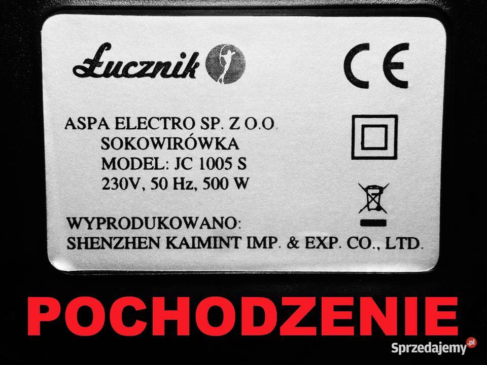 Popychacz do sokowirówki Łucznik JC 1005 S Części i Akcesoria