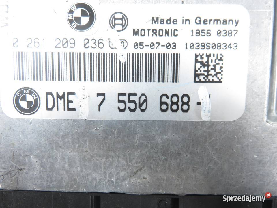 STEROWNIK BMW E87 116 i 0261209036 7550688 sprzedam