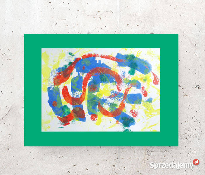 kolorowa abstrakcja A3 minimalizm obrazek pomorskie Gdańsk
