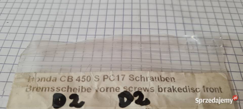 Honda CB 450 S PC 17 śruby tarczy przód Pozostałe Warszawa sprzedam
