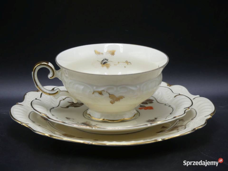 Komplet śniadaniowy Sorau Żary piękne reliefy Poznań