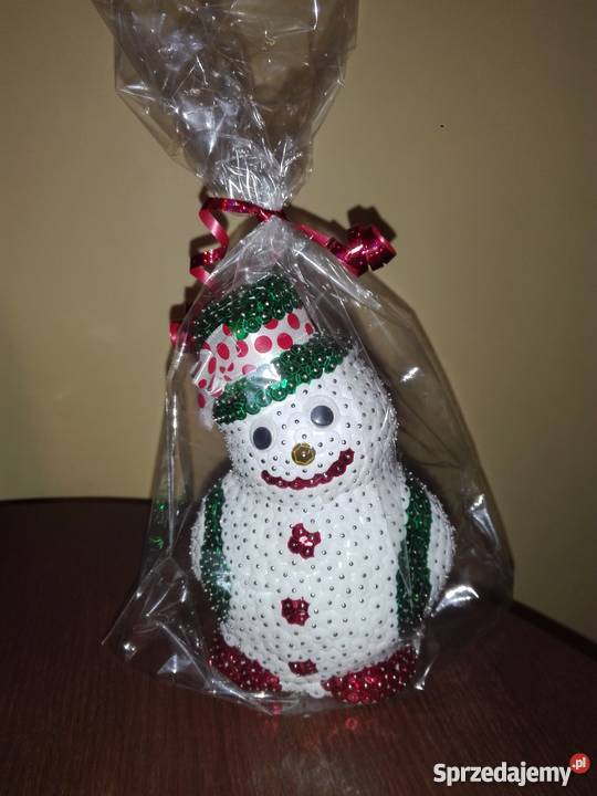 Balwanki styropianowe cekiny swieta prezent