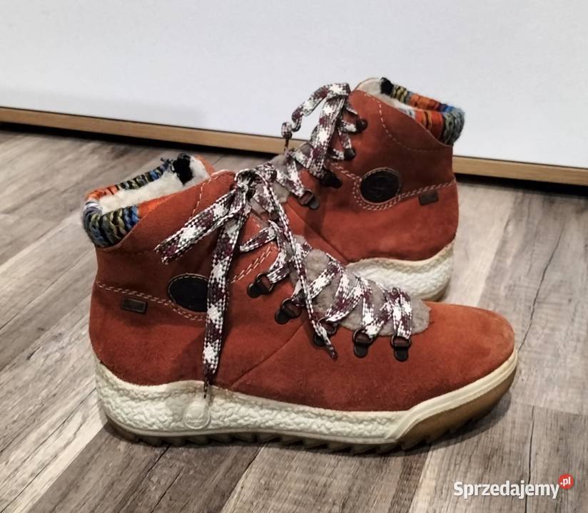 Buty Zimowe ocieplane Rieker 40 kolorowy dolnośląskie Wałbrzych sprzedam