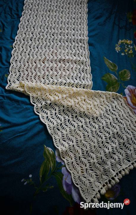 Szal na zimne dni 200 50 biały Pozostałe Moda i Styl Koszalin