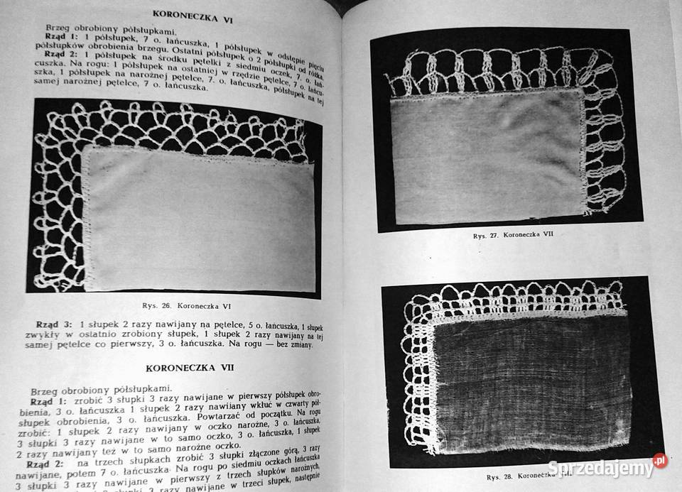 Serwetki Konfekcja szydełkowa Helena Gawrońska Chełm