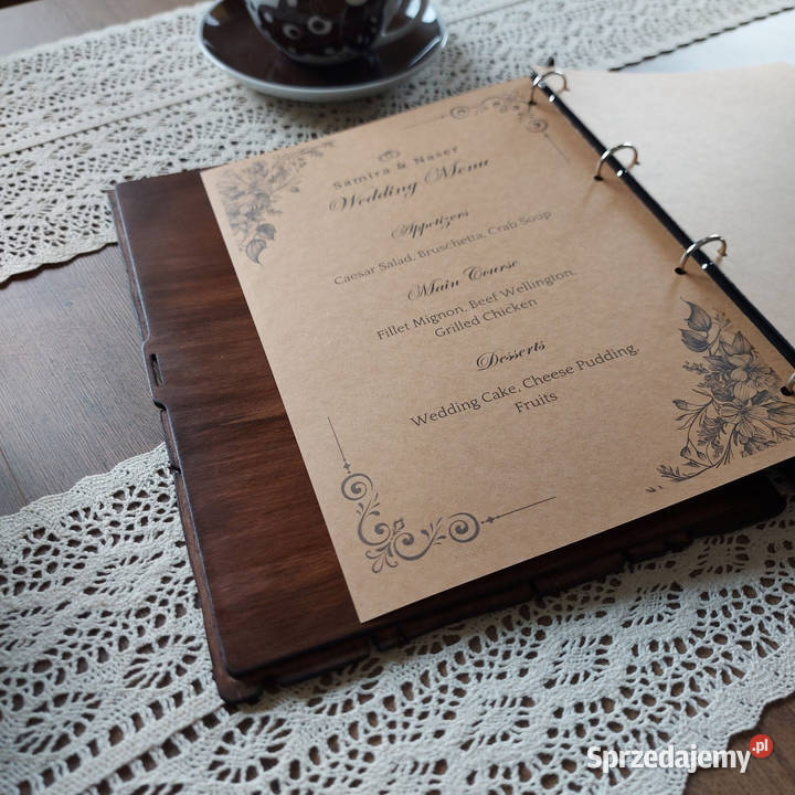 Drewniany Segregator A4 Personalizowany i Tworkowa