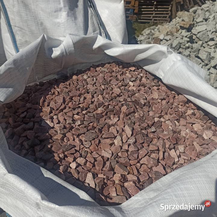 Grys Kwarcowy 1540 mam kamień czerwony Biała