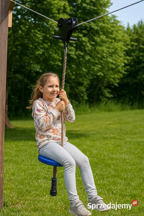 Tyrolka zjazd park linowy solidny ogrodowy Pozostałe Jeżowe