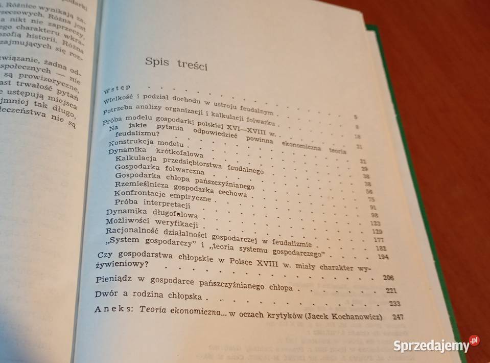 Teoria ekonomiczna ustroju feudalnego Witold Gdańsk