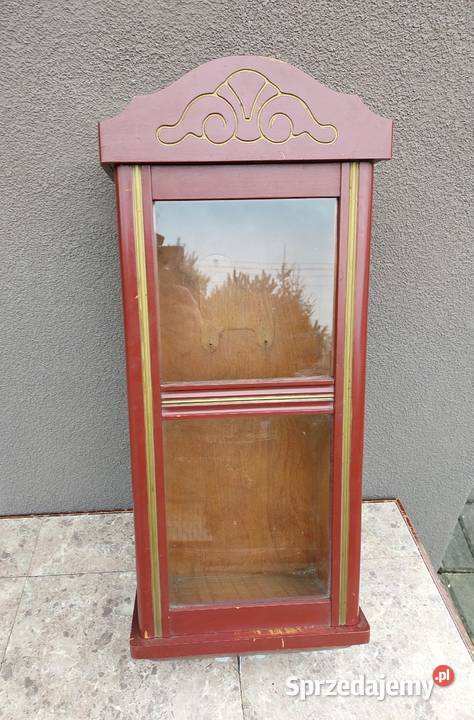 Szafka skrzynia obudowa starego zegara witrynka Antyki Tczew