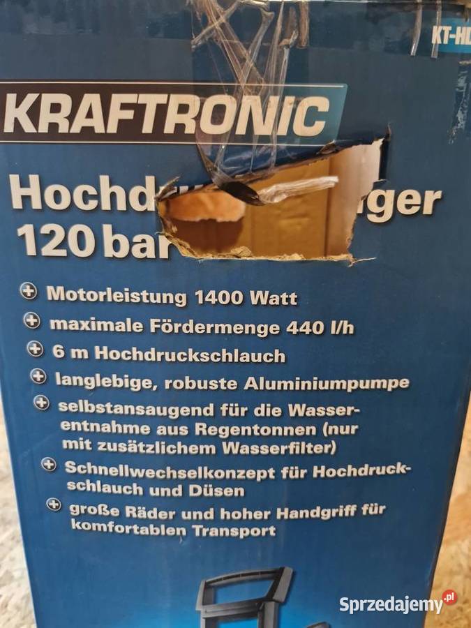 Myjka wysokociśnieniowa Kraftronic KTHD 120 z sprzedam