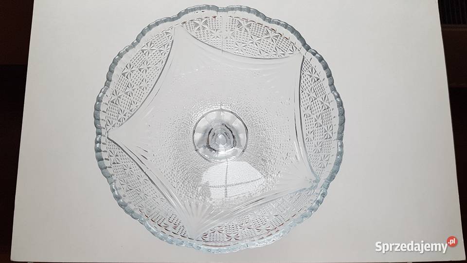 Owocarka Girlandy Ząbkowice szkło PRL śląskie Dąbrowa Górnicza