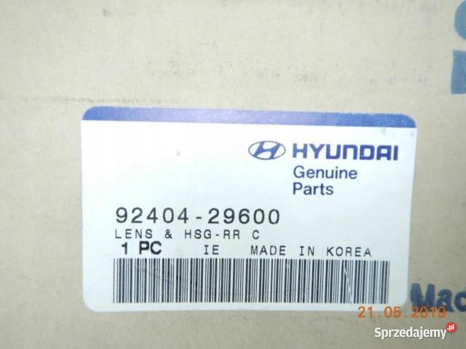 LAMPA PRAWA TYLNA TYŁ HYUNDAI ELANTRA 9500 osobowe