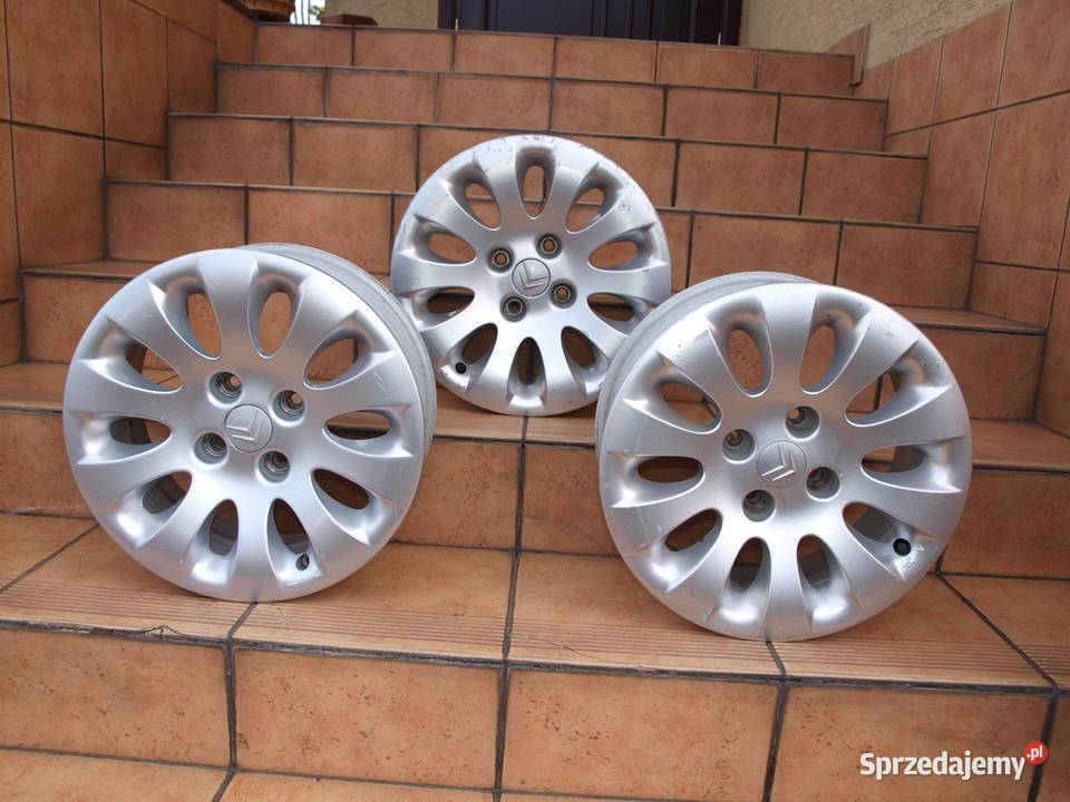 Citroen felgi alufelgi 15 oryginalne 3 sztuki Samochodowe Kalisz
