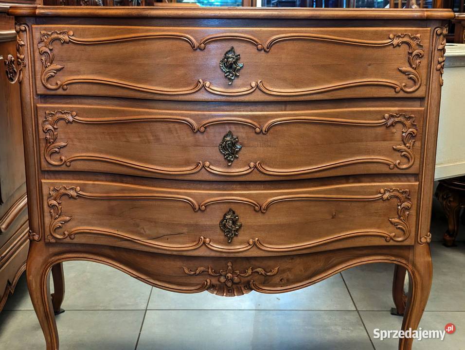 Piękna komoda ludwikowska orzech sklep Dąbrowa Dąbrowa Górnicza