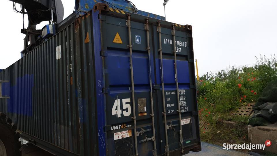Kontener morski magazyn 45HCPW 33 europalety pomorskie