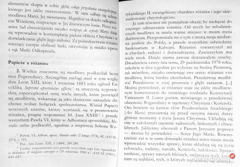 Rosarium Virginis Mariae List Apostolski Ojca