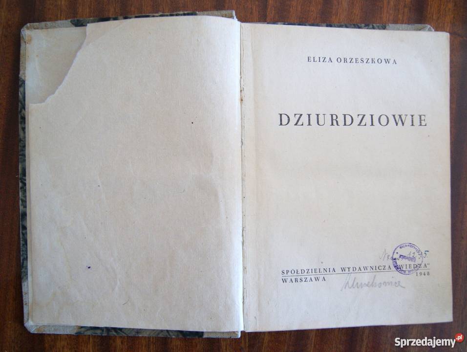 Eliza Orzeszkowa Dziurdziowie 1948 lubelskie Parczew