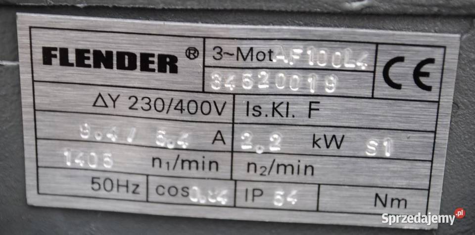 Motoreduktor 22kw z regulacją 68360obrmin LENZE