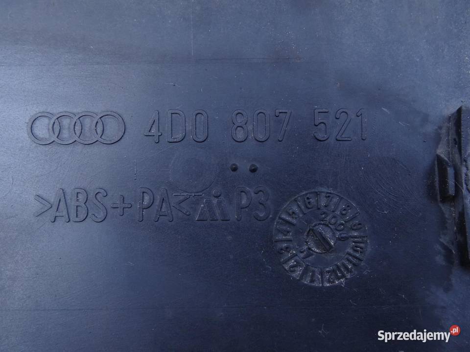 AUDI A8 D2 DOKLADKA BLENDA ZDERZAKA TYL wielkopolskie Przemęt