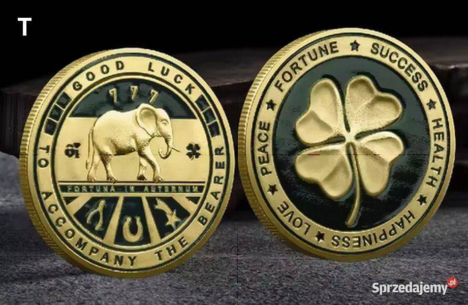 Monety pamiątkowe repliki w kolorze złotym 10 Głuchołazy sprzedam