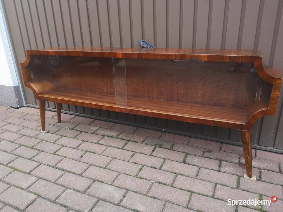 Komoda Niska RTV ARTDECO Unikat Orzech 158 Stara Swarzędz