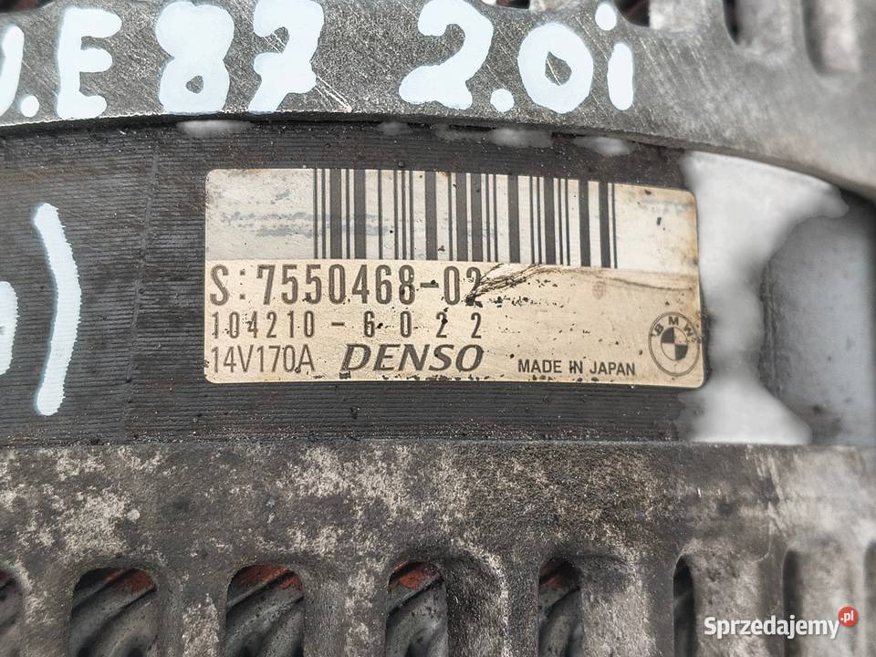 ALTERNATOR BMW E90 20 755046802 1042106022 Denso Chełm sprzedam