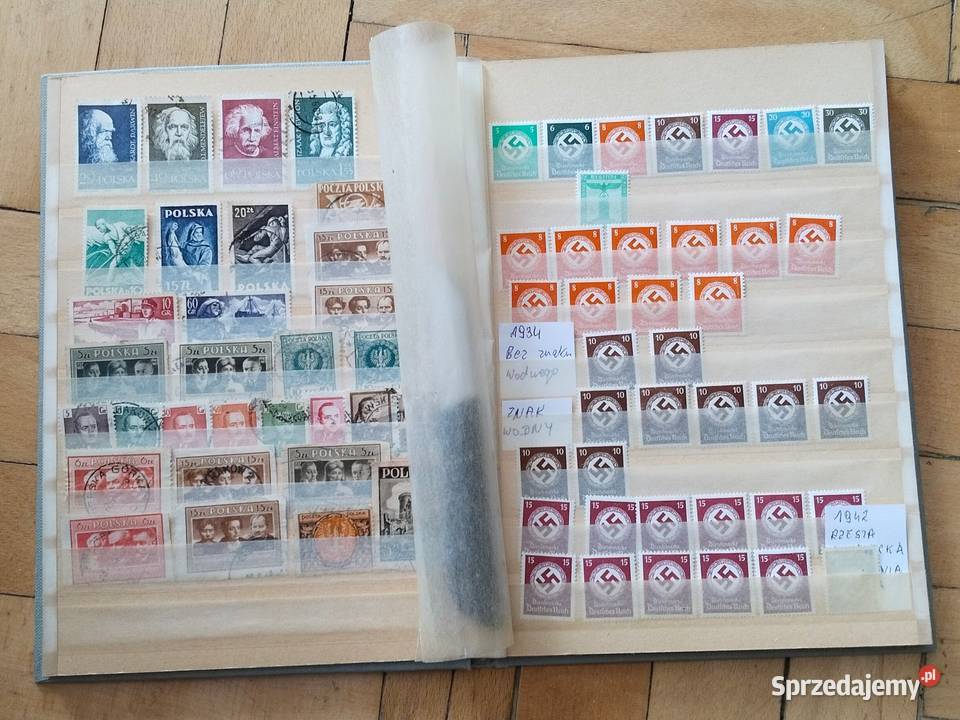 5 klaserów znaczków i kopert Kalisz sprzedam