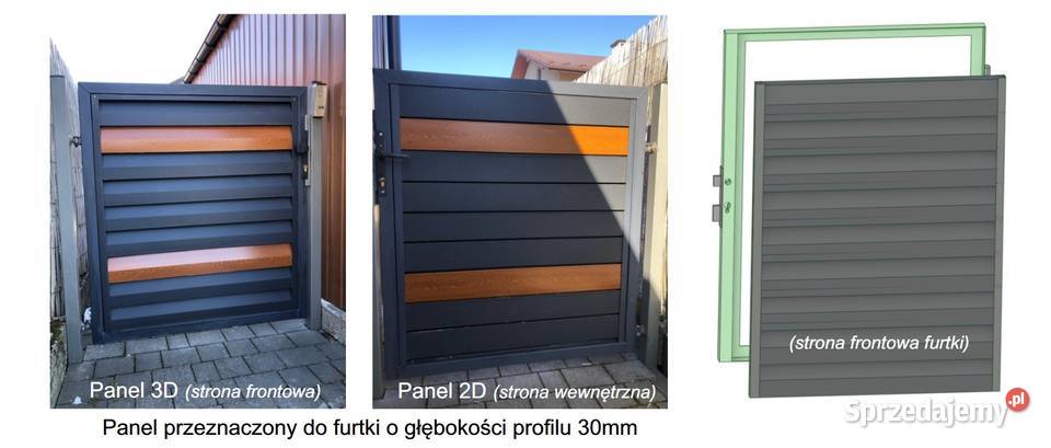 Lamele stalowe Furtka Brama Ogród itp Budowa