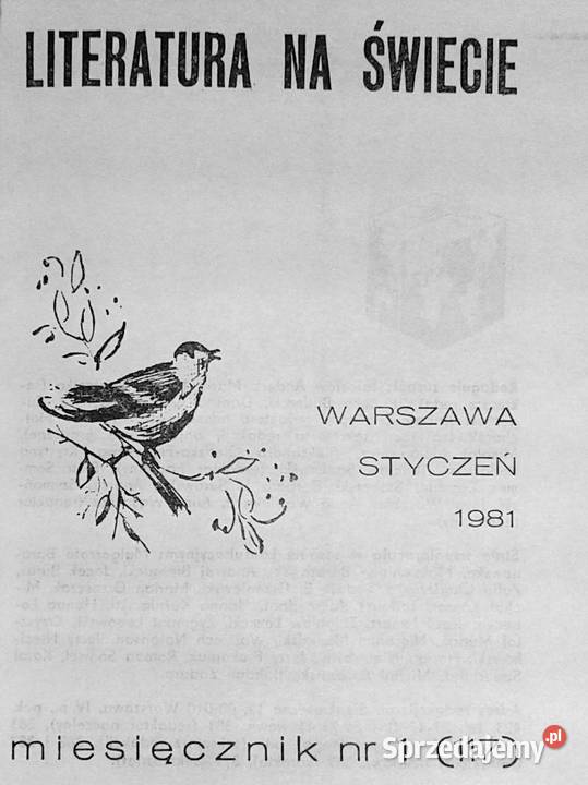 Literatura na świecie 1 117 1981 lubelskie