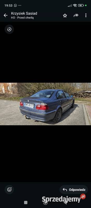 BMW E46 20d stan opłaty do 072026 Rok produkcji 2000 Wrocław sprzedam
