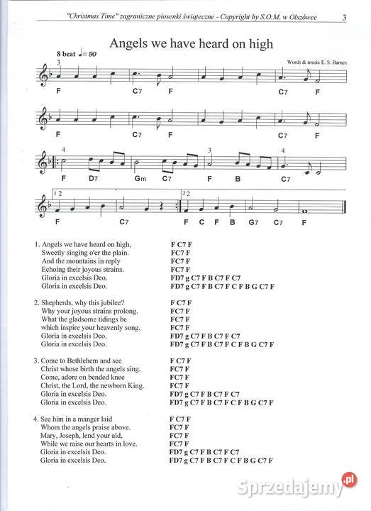 Polskie i angielskie kolędy i pastorałki słowa Kraków sprzedam