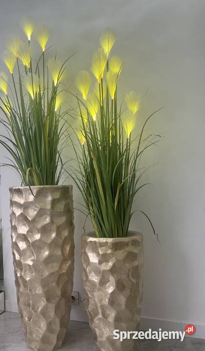 Złota donica perłowa muszelkowa Glamour Premium Doniczki i osłonki Golkowice