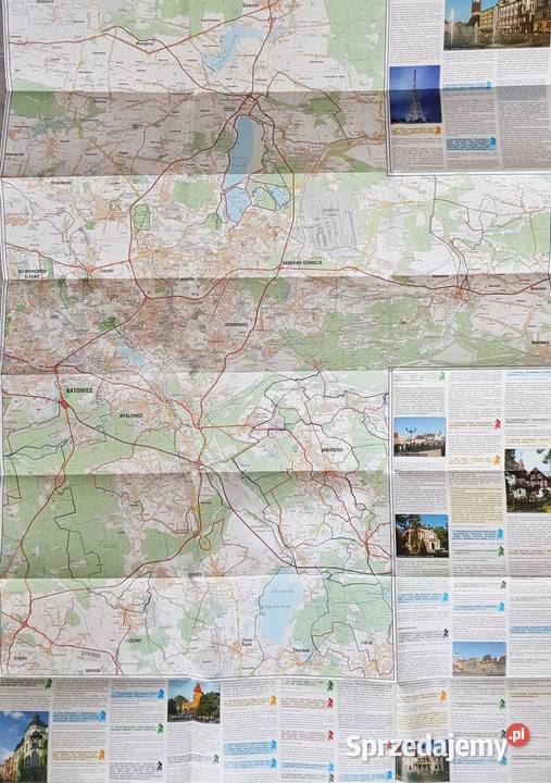 Szlaki Rowerowe Górnośląskiego szczegółowa mapa Jaworzno