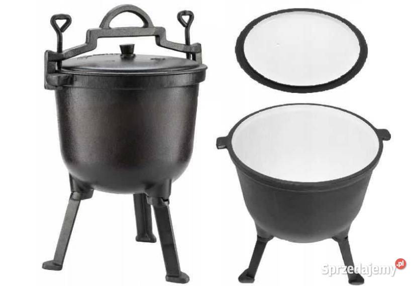 139 Wyprzedaż magazynu Kociołek 5 litrów żeliwny Zabrze