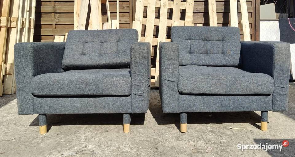 Fotel IKEA Landskrona ciemnoszary Dostępne 2 Fotele